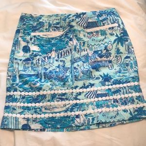 Lily Pulitzer blue skirt